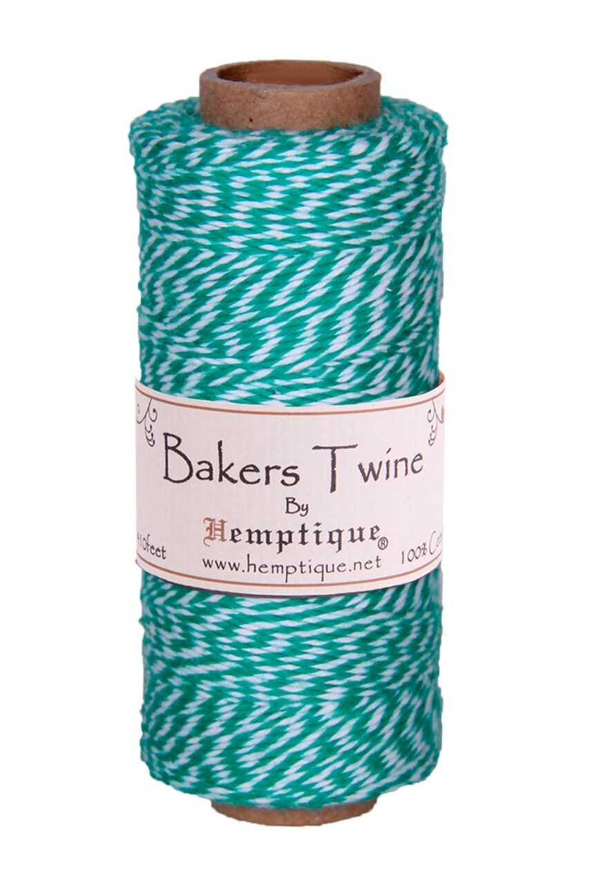 Hemptique Cotton Bakers Twine 2-Ply Spools Eco Friendly Sustainable Naturally Grown Jewelry Bracelet Making Paper Crafting Scrapbooking Bookbinding Mixed Media Crocheting Macrame Seasonal Holiday Gift Wrapping Outdoor Gardening
